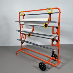 BULLET TOOLS Stojak poziomy do 5 rolek papieru do maskowania od 30cm do 120cm (1234) - Stojak poziomy dla 5 rolek papieru do maskowania od 30cm do 120cm