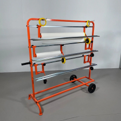 BULLET TOOLS Stojak poziomy do 5 rolek papieru do maskowania od 30cm do 120cm (1234) - Stojak poziomy dla 5 rolek papieru do maskowania od 30cm do 120cm